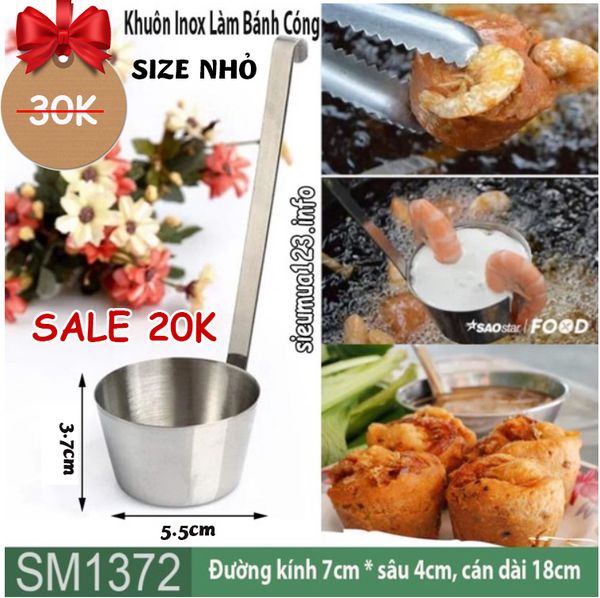 Khuôn Làm Bánh Cóng Inox size nhỏ 5.5cm ( SM1372 )