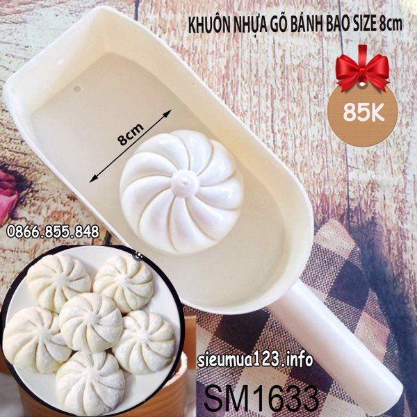 Khuôn nhựa gõ bánh bao Vĩnh Trường 8cm ( SM1633 )