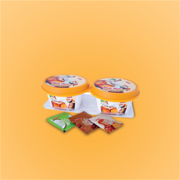  Bánh Flan Caramel Café Sữa Dừa Ánh Hồng - Lốc 02 hộp x 82g 