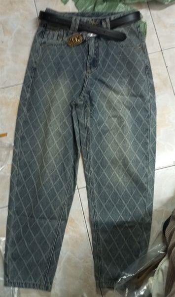 QD jean C beggy trám kèm belt da