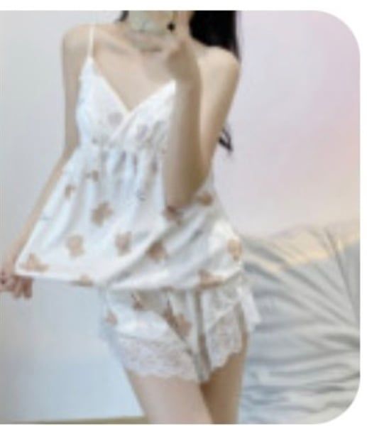 Set pzm lụa đùi viền ren ht gấu (2437)