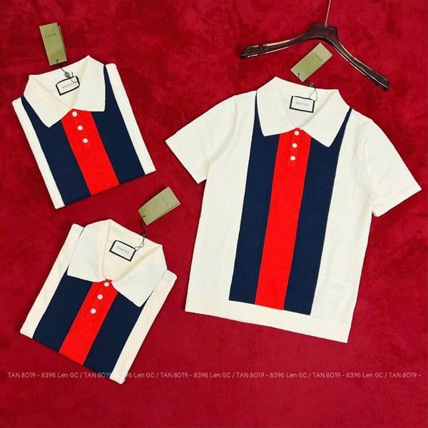 MK Polo NT Len SC GC Phối Sọc Ngực