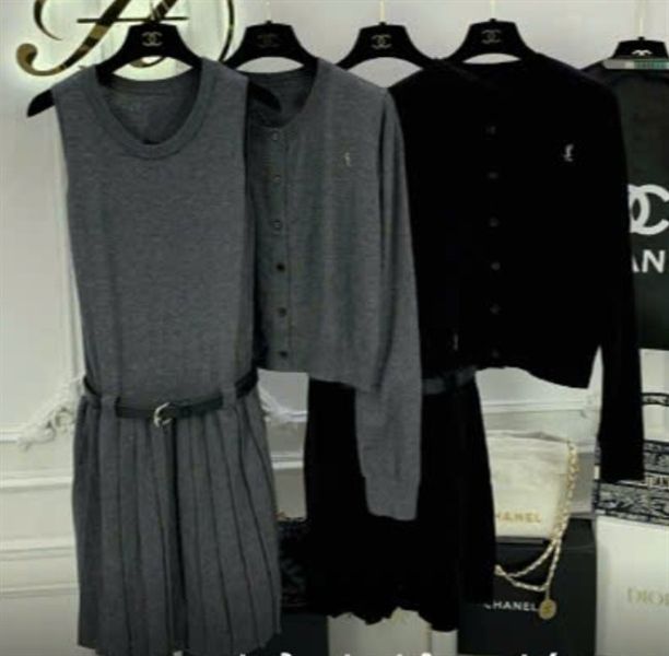 Set YSL váy + adt len kèm tag (V)