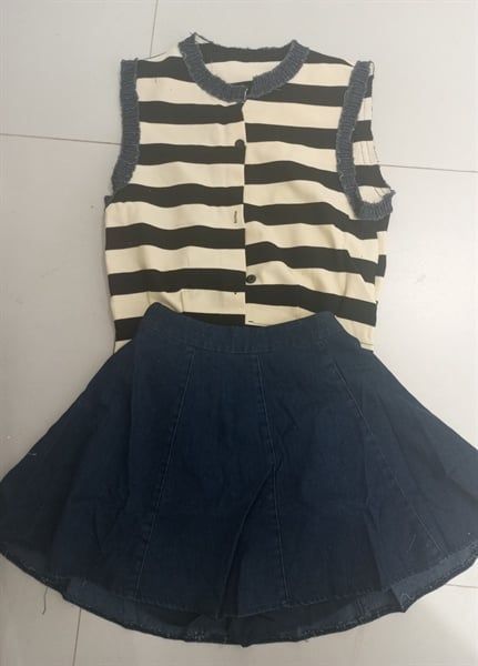 Set akn kẻ cvn jean (*)