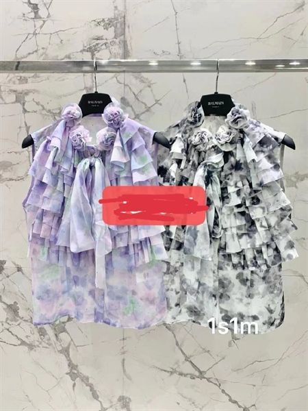 SMNTN Balmain bèo nơ hoa cổ (*)