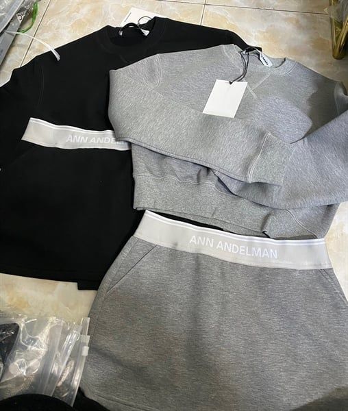 Set Andelman áo croptop cvn