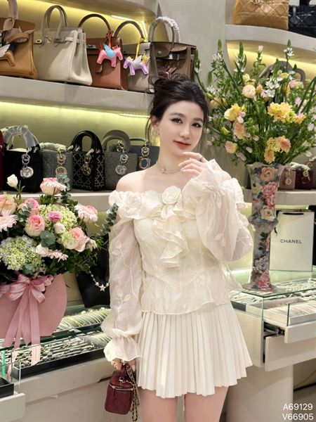 SMDTN trễ vai bèo lưng chun (m)