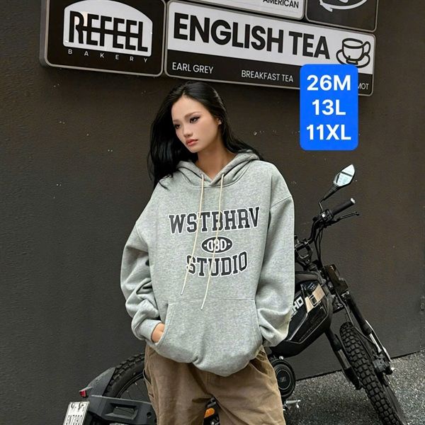 MK Hoodie QC 86056 Chữ Ngực