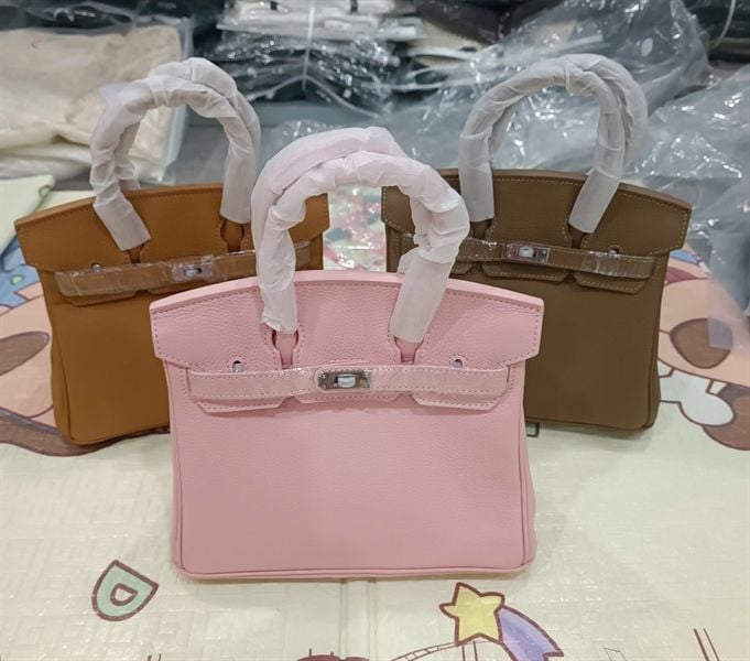Túi xách HM bitrkin tag bạc - Sz 25 (*)