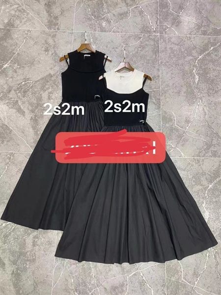 Váy Miu khoét nách phối len (*)