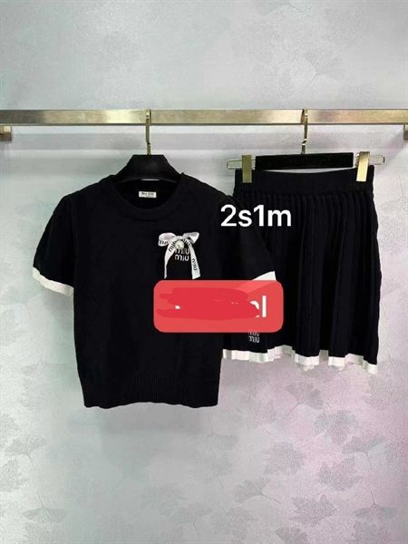 Set len Miu ant đính nơ ngọc cvn xếp li (*)