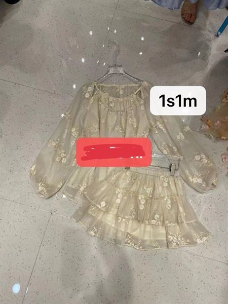 Set smdt dây ngọc cvn thêu hoa (*)
