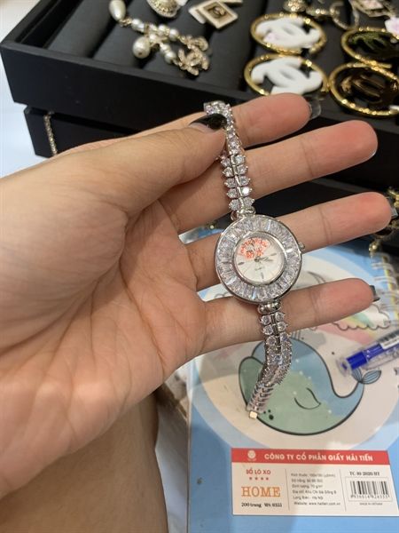 Đồng hồ Versace viền đá dây KL (k hộp)