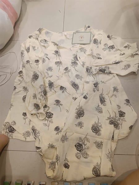 Set pzm dài ht hoa hồng đen (24023)