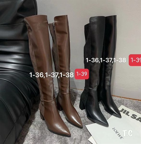 Boot Qui đùi da phối nỉ