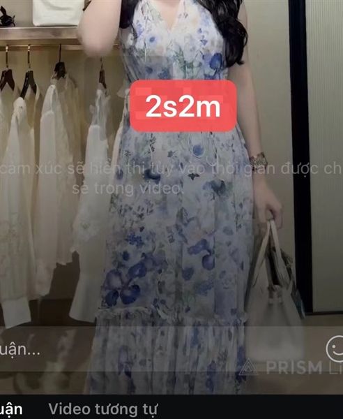Váy tơ khoét nách hoa tím (*)