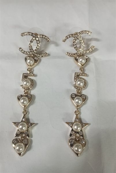 KT C trái tim số 5 đính ngọc rủ