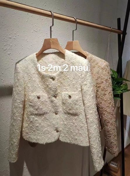 Áo khoác dạ vân kim tuyến