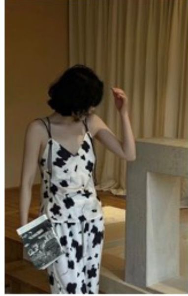 Set pzm lụa áo dây quần dài (*)