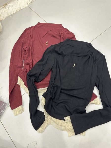 ADTN YSL thun cổ leo dúm eo kèm tag