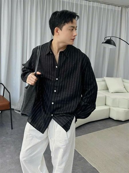 Sơ Mi Dài Tay Nam Kẻ Sọc 3907