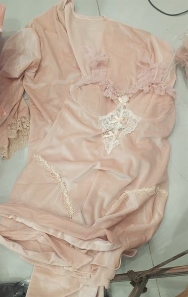 Set pzm váy 2 dây kèm áo choàng (3531)