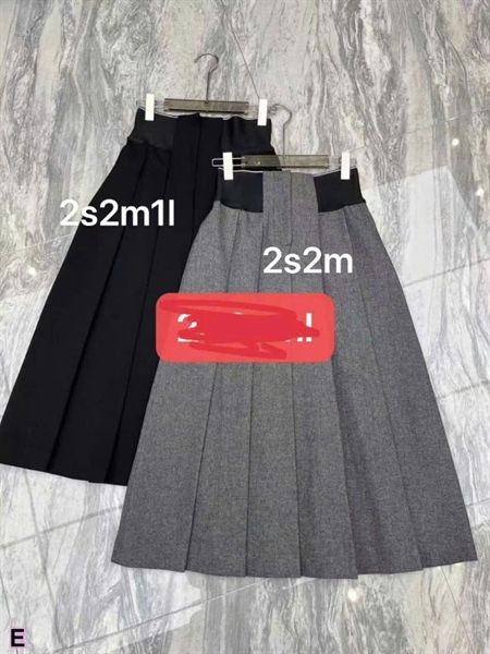CVD Wang vải xếp li cạp chun chữ