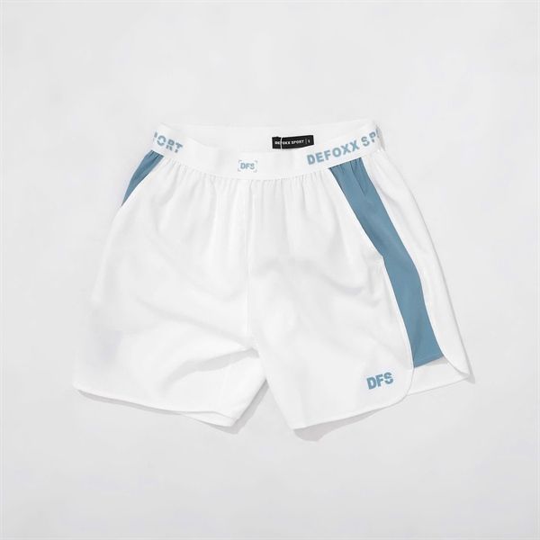 Short Gió Defoxx Phối Sọc Trắng Xanh 25