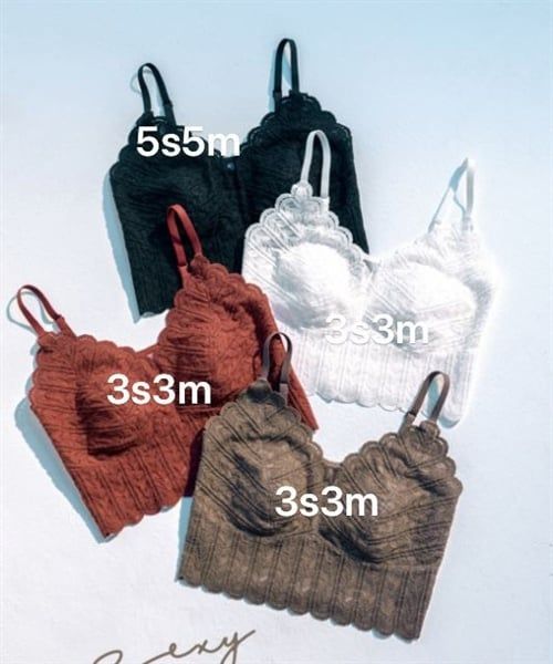 Áo bra ren lưng trơn cotton