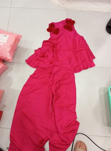 Set lụa tơ tằm akn nơ nhung qd