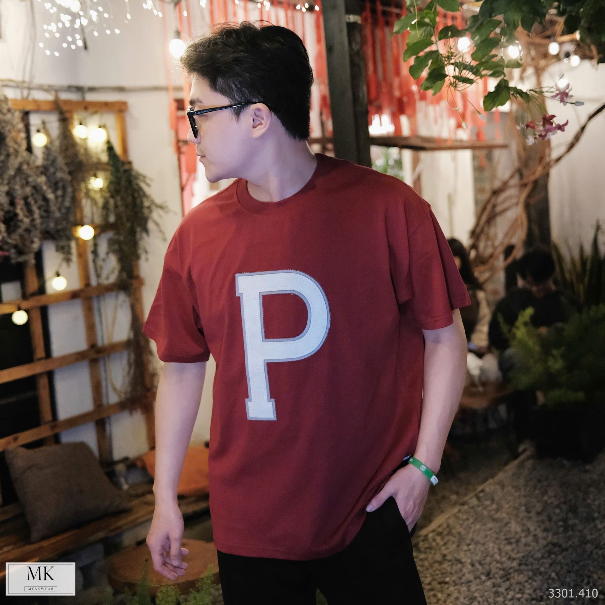 Áo Phông Ngắn Tay Nam Nữ HT Chữ P 25