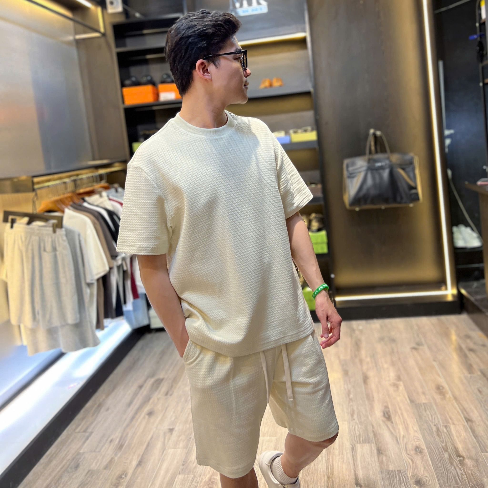 Short Nỉ Da Cá Nam Trơn 18109