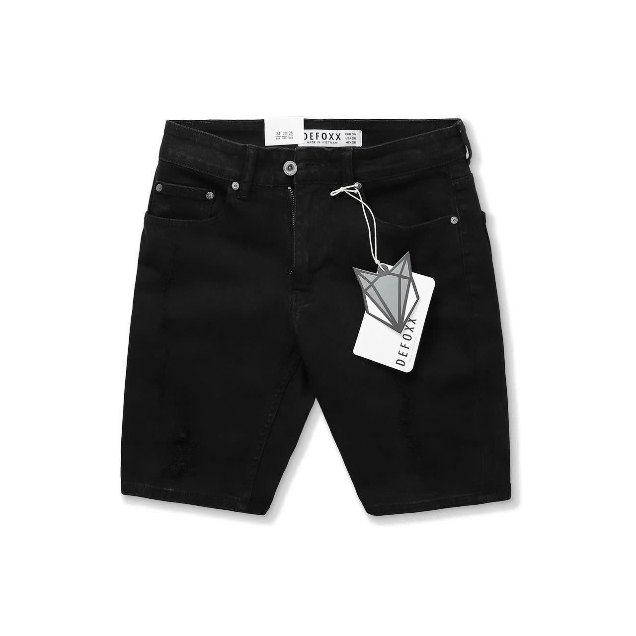 Short Jean Defoxx Rách Đen/Trắng 25