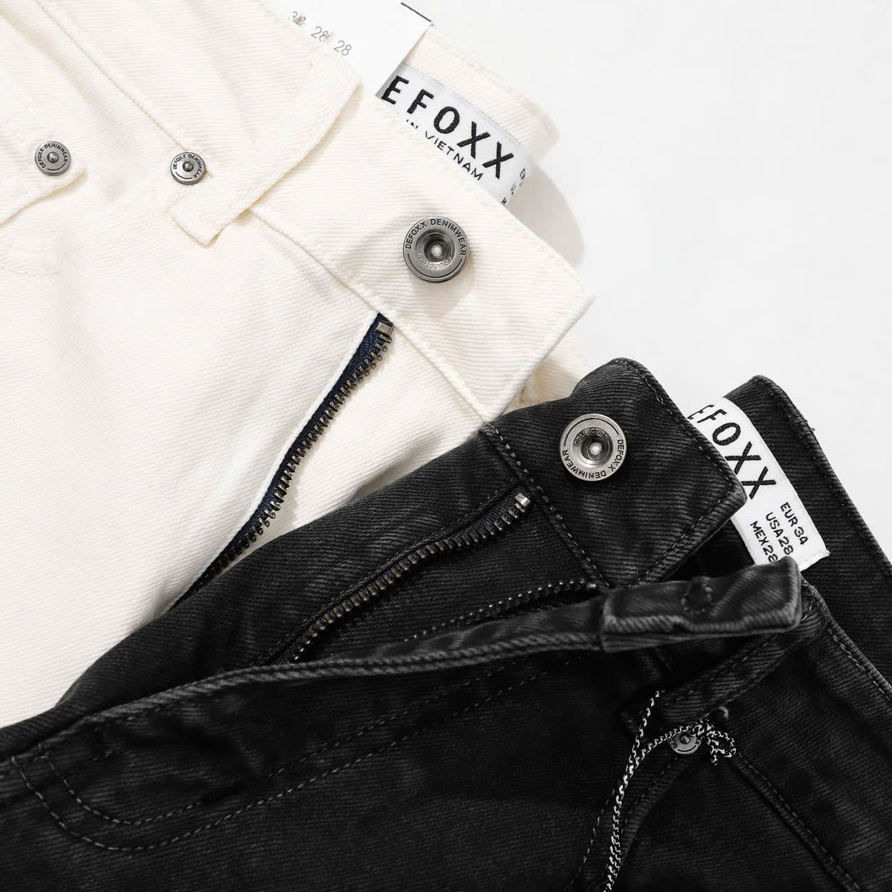 Short Jean Defoxx Rách Đen/Trắng 25