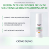 Kem Dưỡng Ban Ngày Phục Hồi Thâm Mụn Eucerin Acne-Oil Control Pro Acne Solution Day Bright Mattifying SPF30 50ml TẶNG  mặt nạ Sexylook (Nhập khẩu)