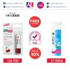 Son dưỡng bảo vệ môi có màu Sebamed pH5.5 Sensitive Skin Lip Defense Cherry 4.8g TẶNG bông tẩy trang Jomi (Nhập khẩu)