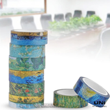 Washi tape VanGogh băng dính trang trí 15x7cm