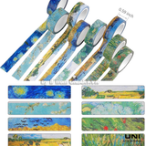 Washi tape VanGogh băng dính trang trí 15x7cm