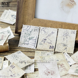 Sticker tem thư phong cách Vintage / Retro