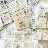 Sticker tem thư phong cách Vintage / Retro