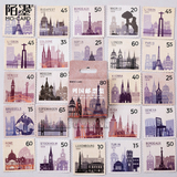 Sticker tem thư địa danh trên thế giới (45pcs)