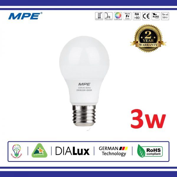 Bóng đèn LED 3w Bulb MPE LBD-3