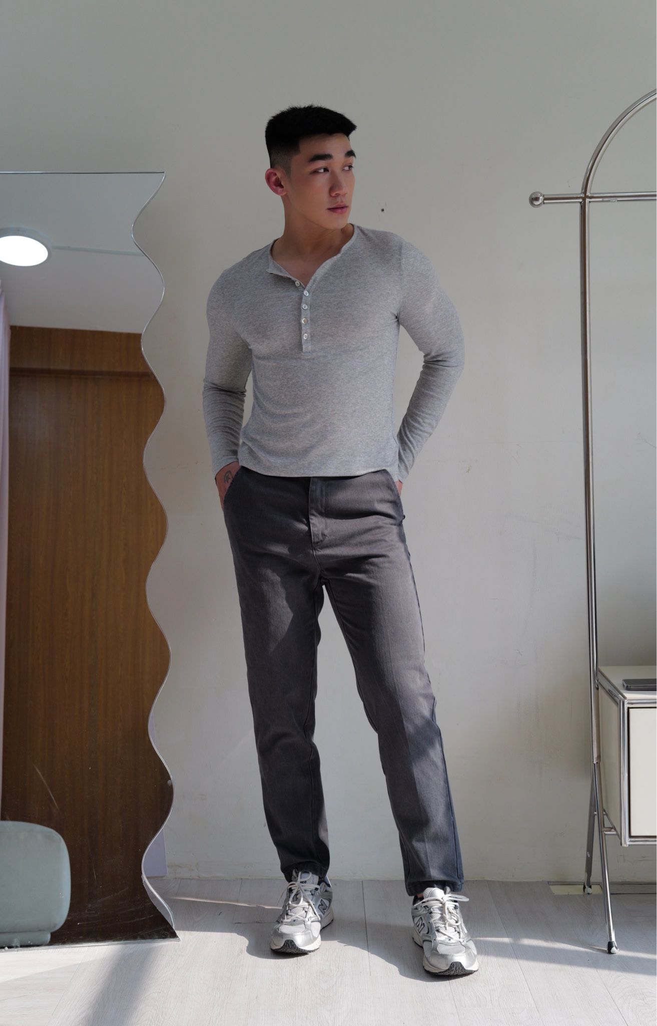 QUẦN 5705 ĐEN XÁM