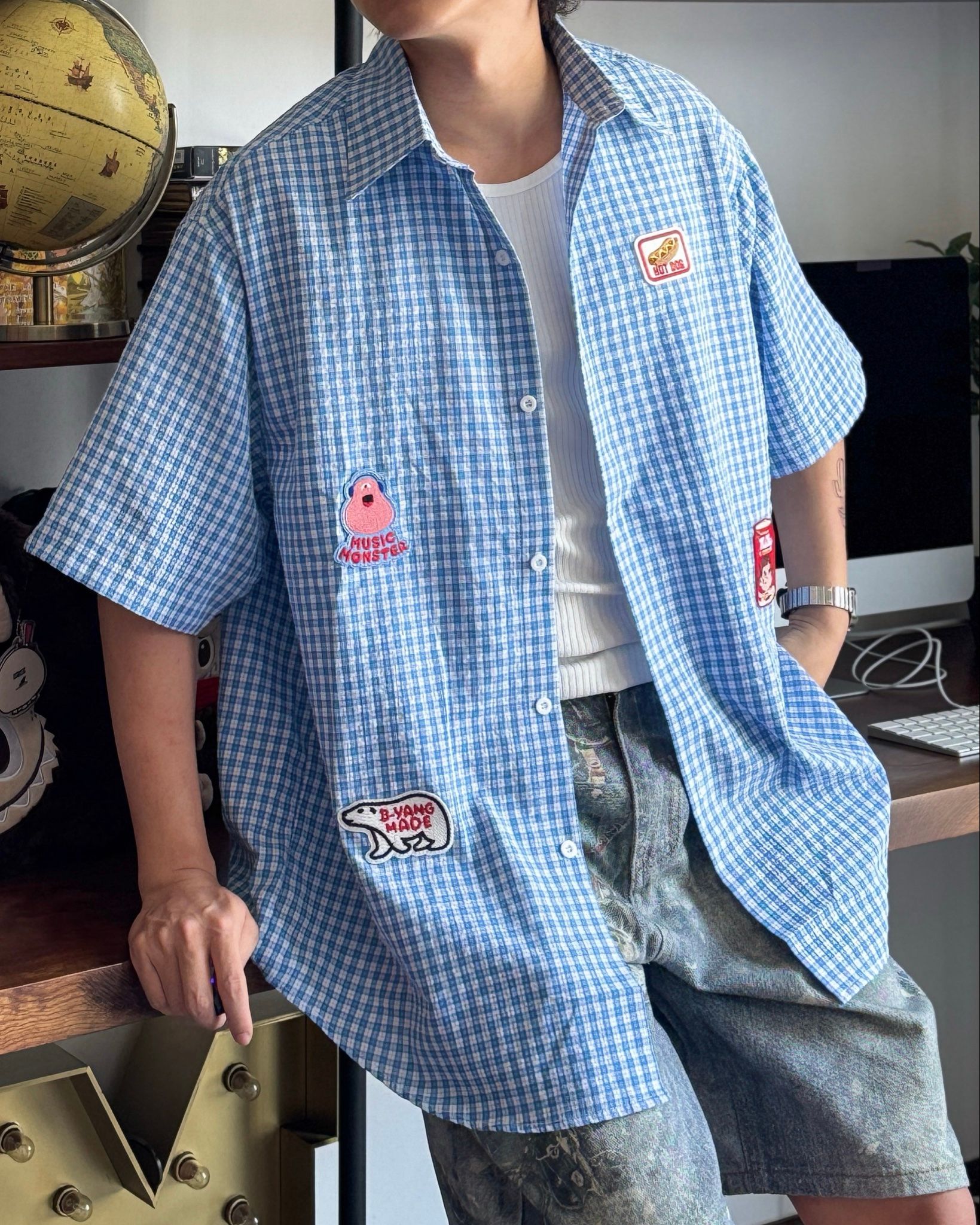 SHIRT 186 BLUE