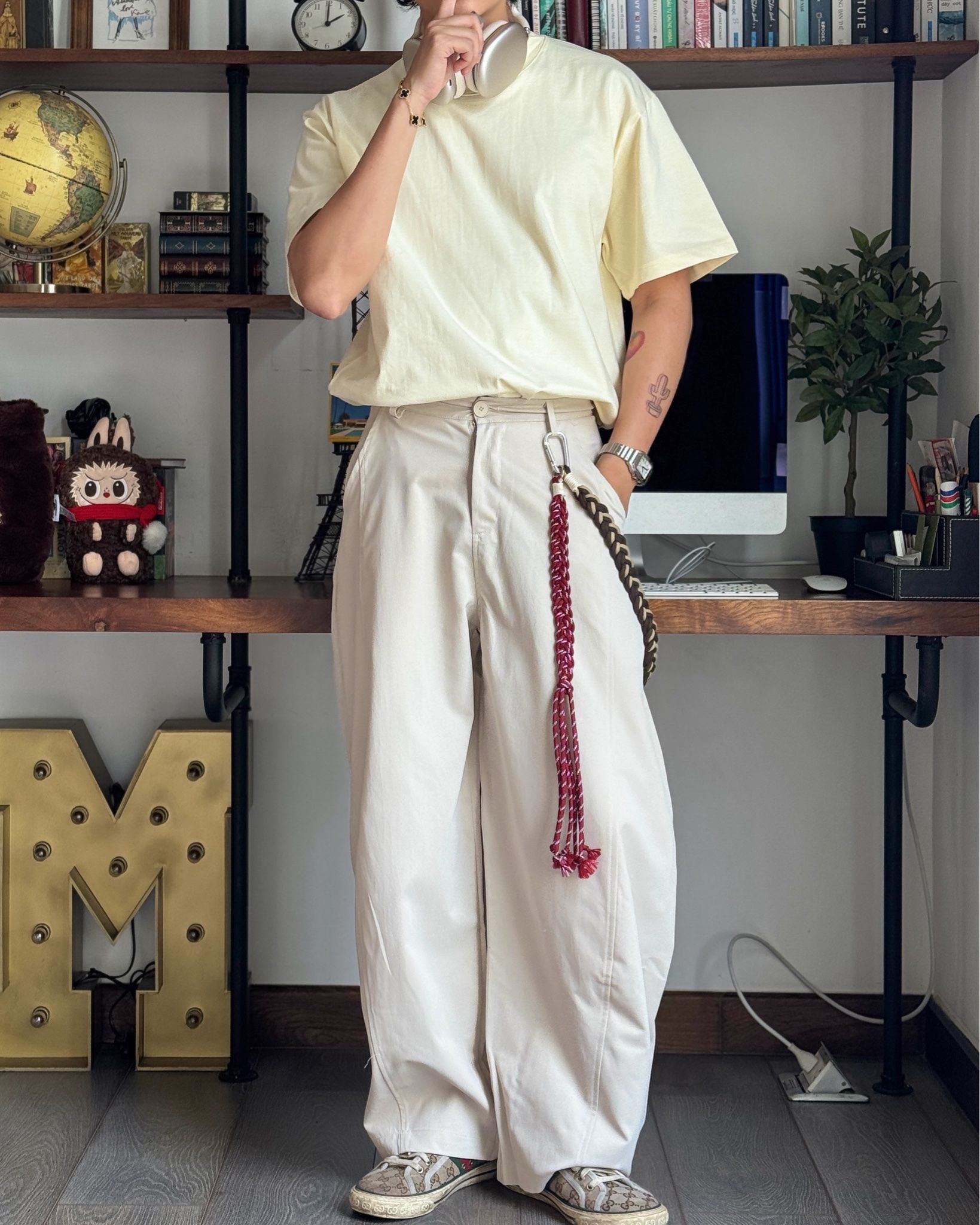 WIDE LEG TROUSER 2178 CREAM