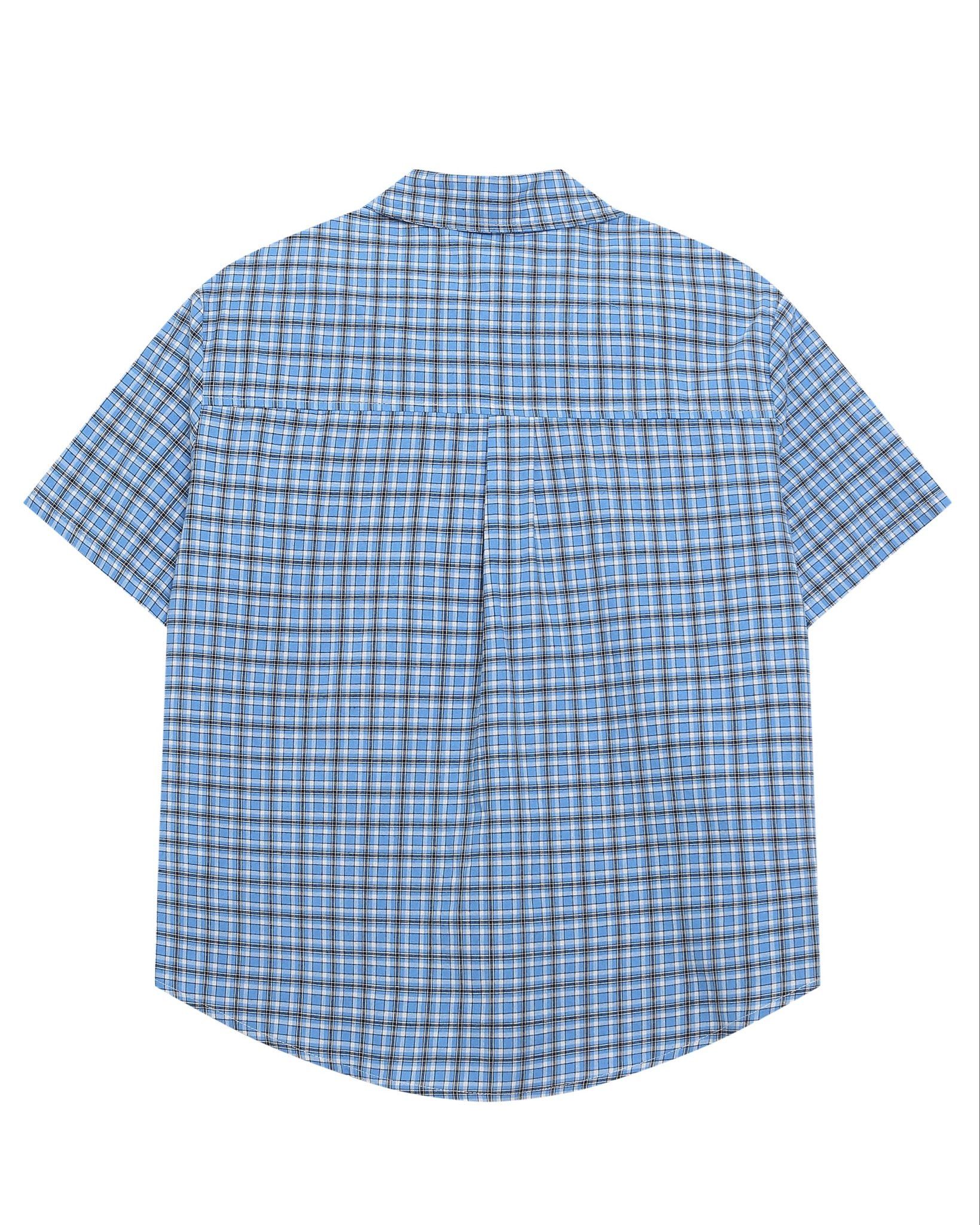 SHIRT 913 BLUE BOXY