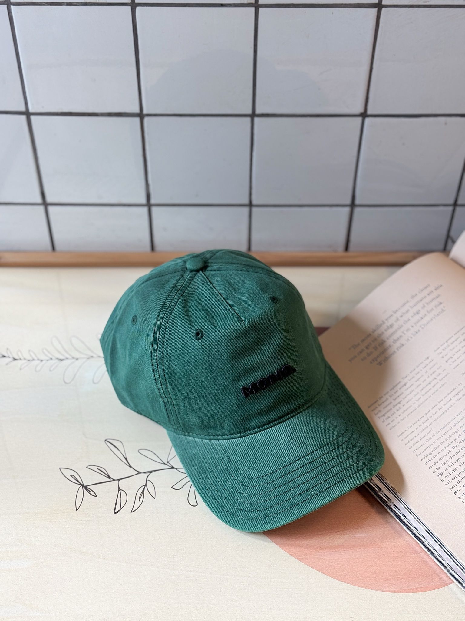 CAP MOMO DARK GREEN