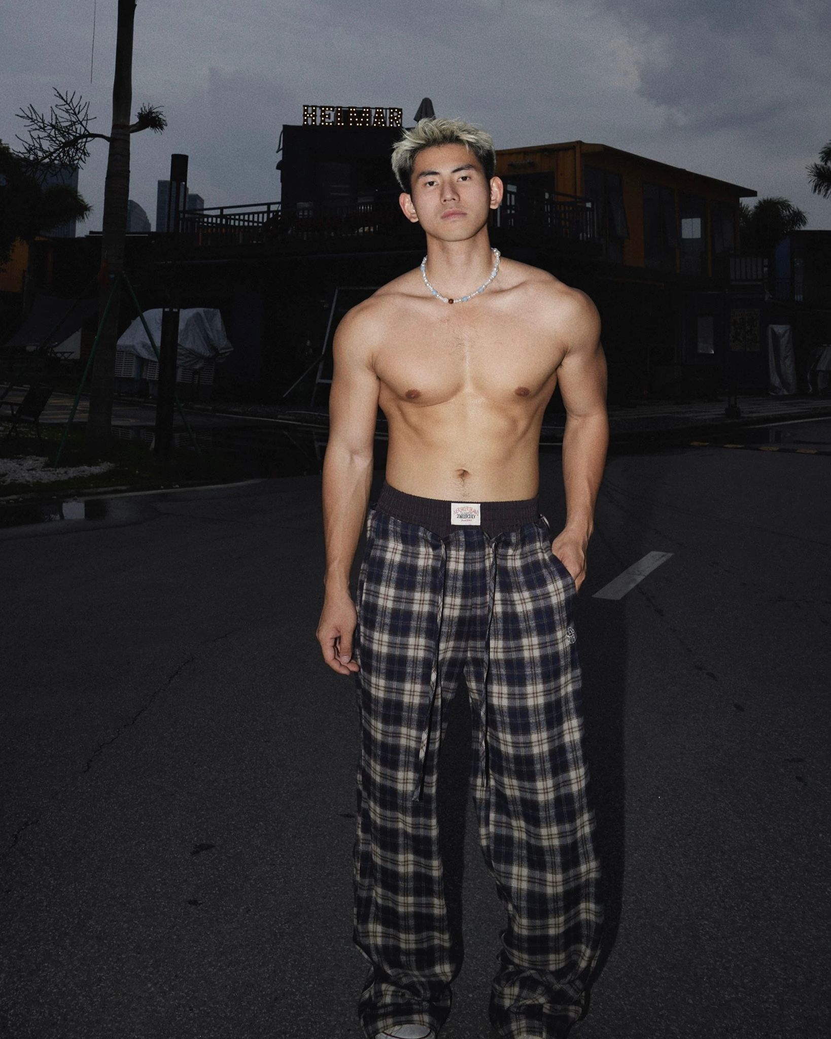 SWEATPANT 7060 BLACK - DARK BLUE