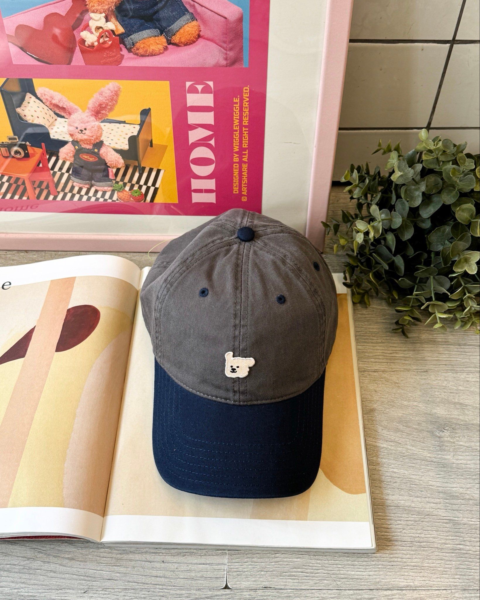 CAP LITTLE DOG GREY