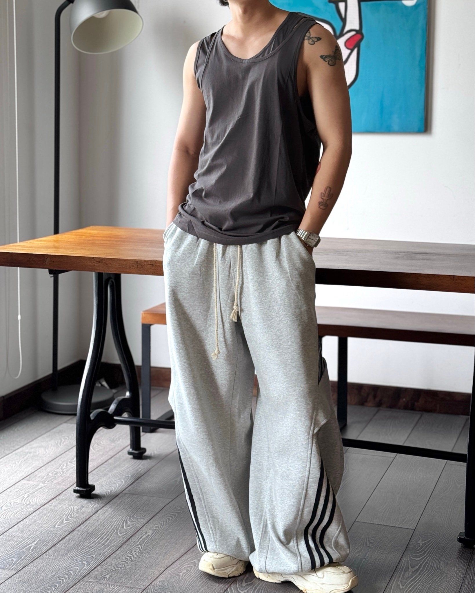 TANK TOP 833 XÁM ĐEN